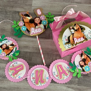 Lucky and Spirit Banner: Horse Party Garland, Custom Birthday Decor