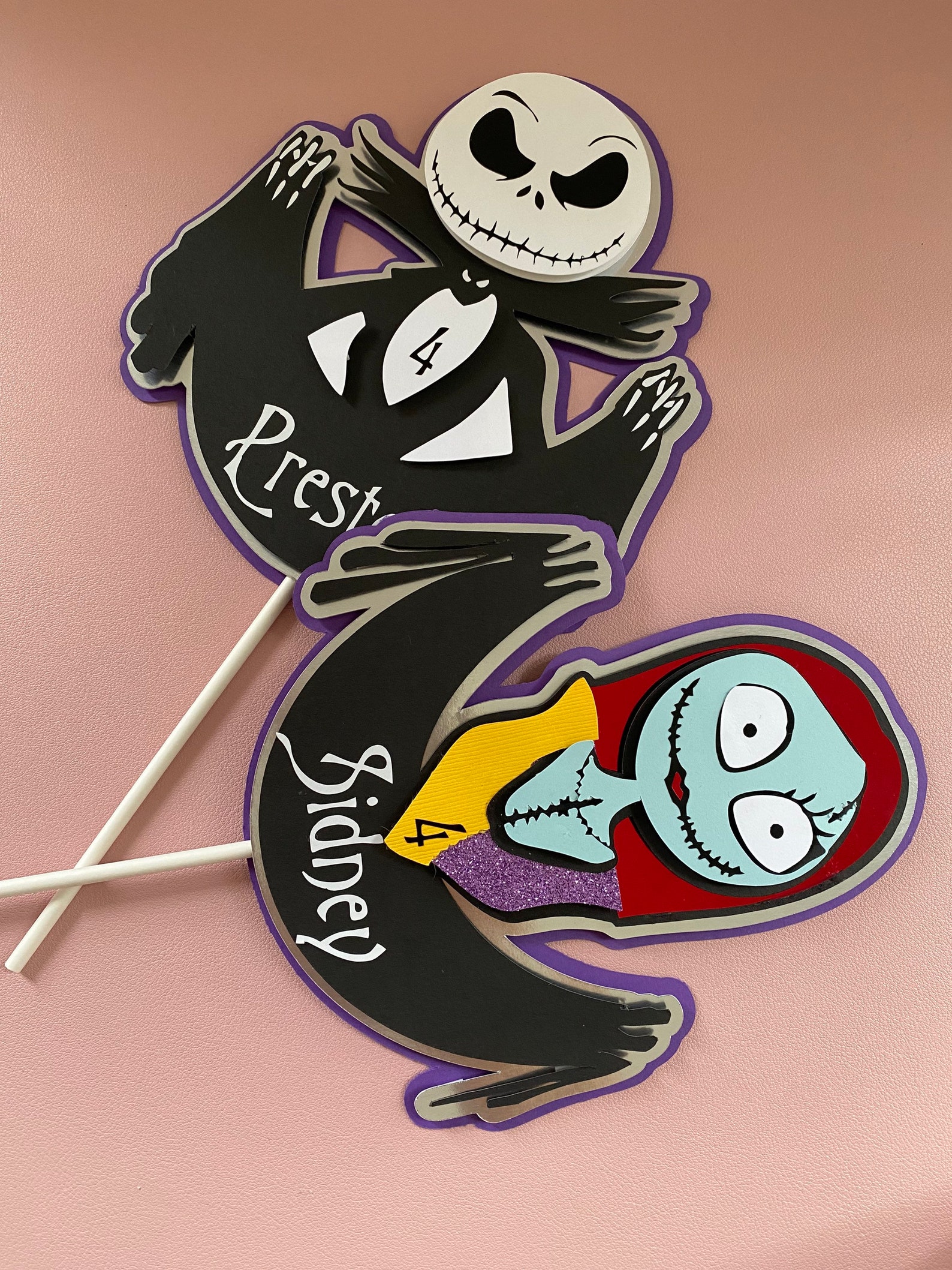 Jack Topper Sally Topper Jack Skellington Jack Cake Etsy