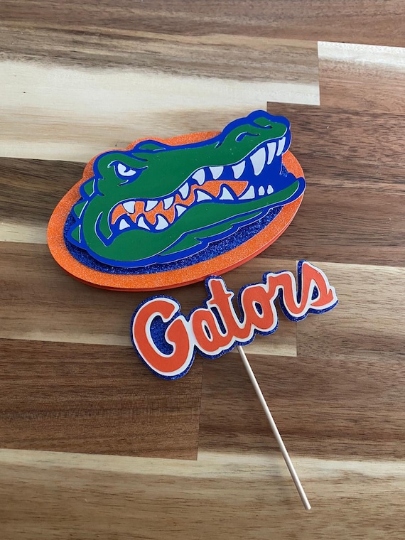 Python And Gator Cake Topper Florida Gator Cake Topper Uf Gators Themed 18Th Birthday Cake Vanilla