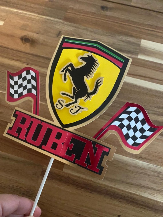 Ferrari Cake Topper Custom Ferrari Topper Formula 1 Topper Etsy