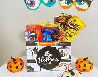 Caja de Halloween personalizada: regalo de truco o trato