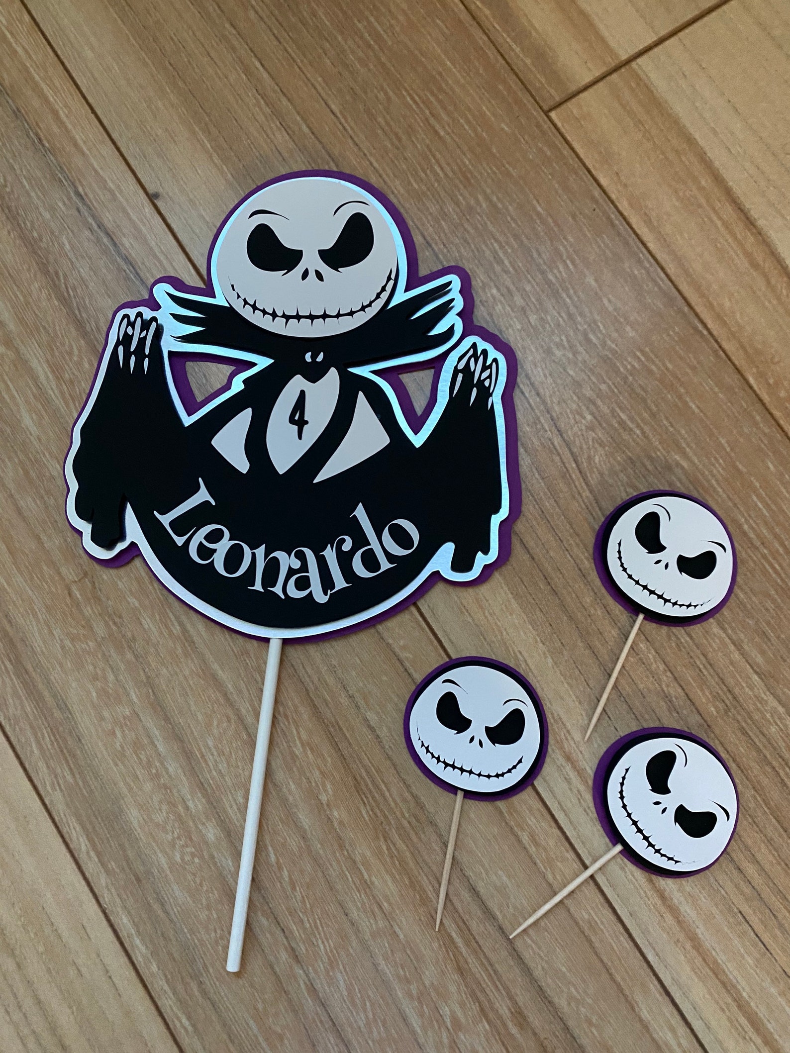 Jack Cake Topperjack Skellingtonnightmare Before Etsy