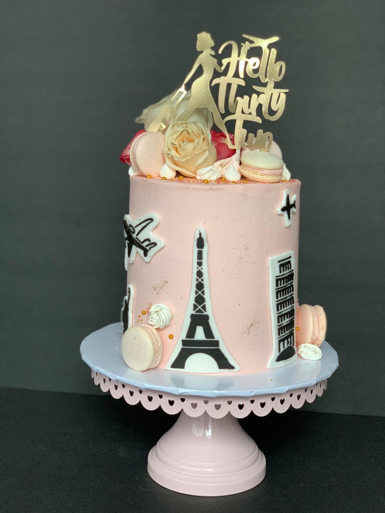 Travel Cake topper flight attendant cake topper business | Etsy