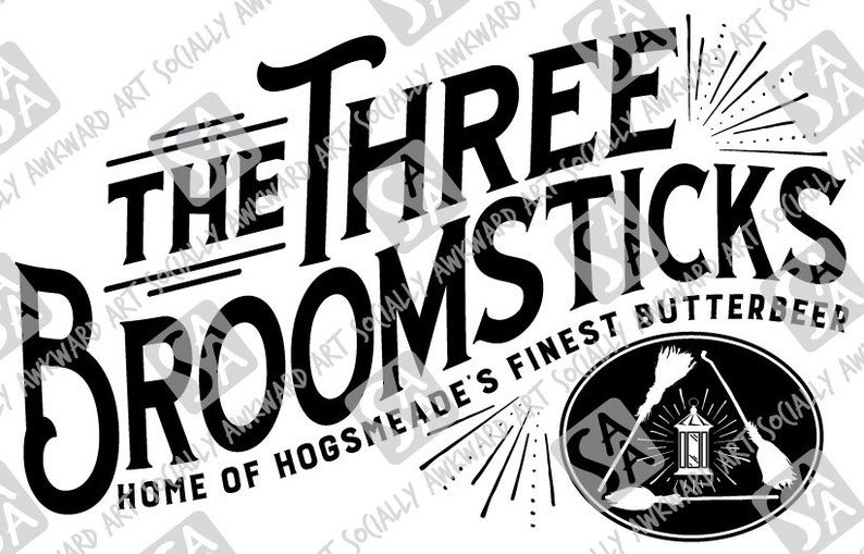 Download Harry Potter Inspired Three Broomsticks SVG EPS JPG pdf ...