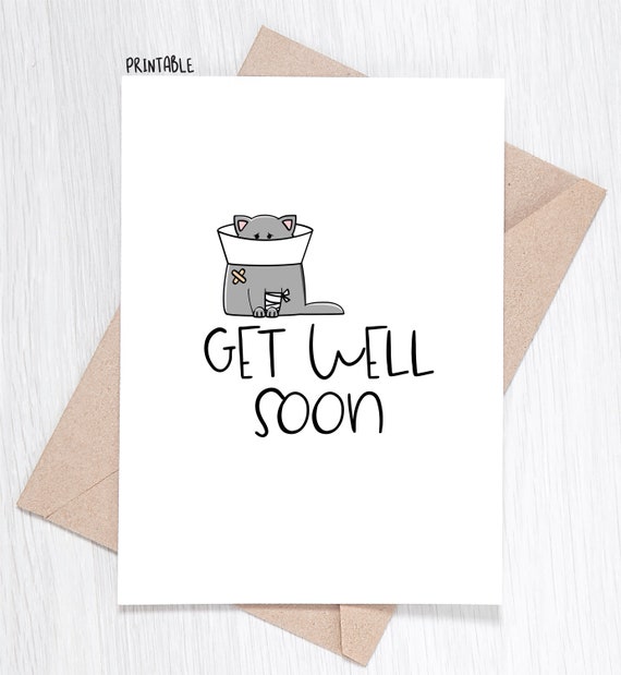 PRINTABLE Get Well Card Get Well Soon - Etsy
