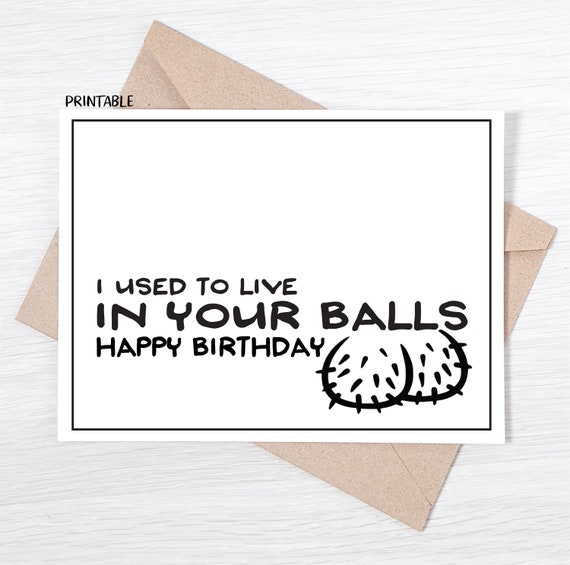 PRINTABLE Funny Dad Birthday Card I Used to Live in Your - Etsy PRINTABLE Funny Dad Birthday Card I Used to Live in Your - Etsy