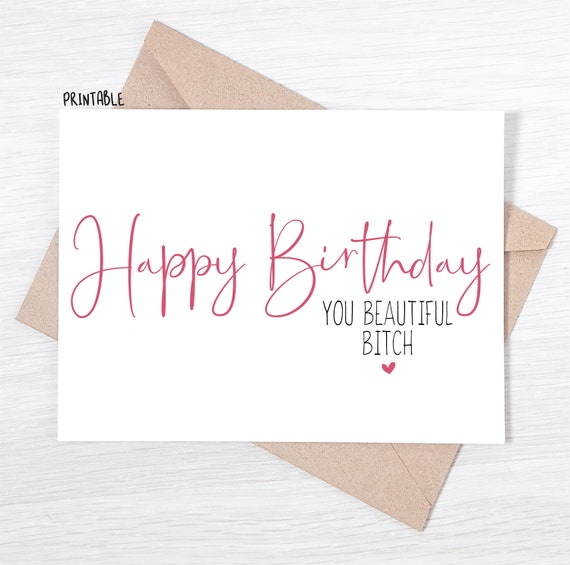 PRINTABLE Funny Birthday Card for Friend Happy Birthday - Etsy