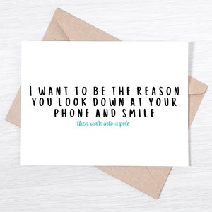 Funny Love You Card - Je veux être la carte d’anniversaire de raison, carte de Saint-Valentin, carte d’amour pleine d’esprit, carte d’anniversaire, carte d’amitié