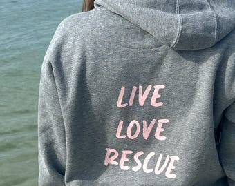 Animal Rescue Hoodie | Dog Mom Sweatshirt | Adopt Don’t Shop Hoodie | Pet Lover Gift | Rescue Dog Hoodie | Animal Lover Apparel