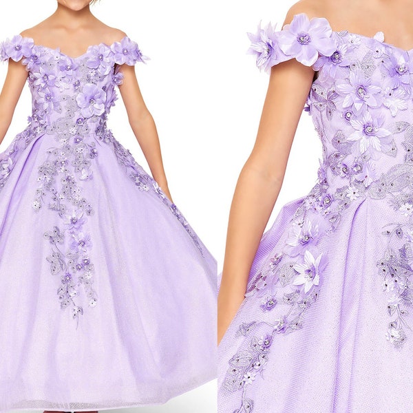 Mini Quince | Elegant 3D Stone and pearl embellishments Dress | Quinceanera Dress |  Anaya dress