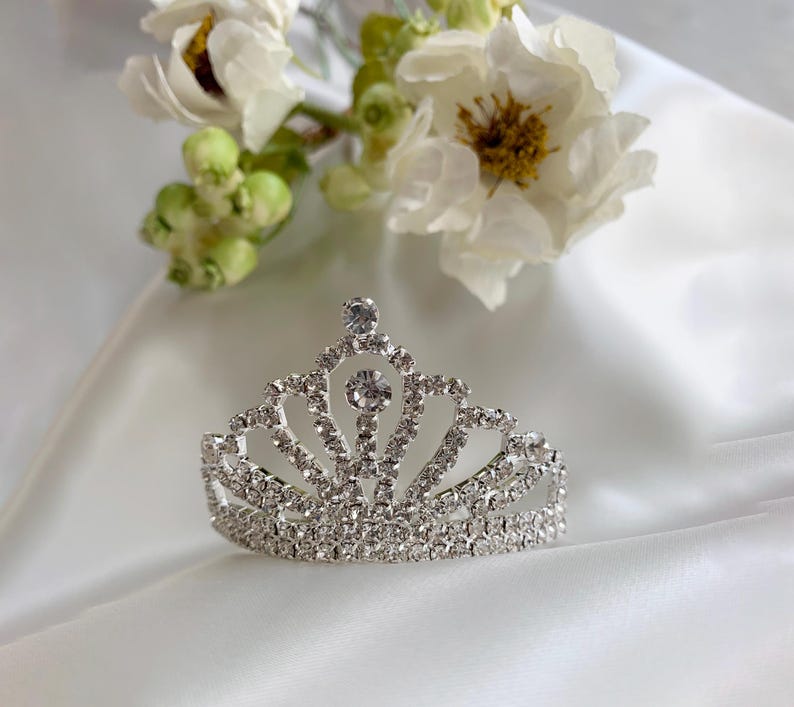 Mini Rhinestone Tiara Hair Comb