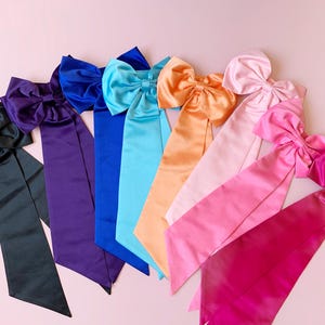 Flower Girl Adjustable Big Bow Satin Sash – 15 Colors