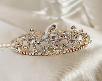 Crystal Rhinestone Tiara for Flower Girl or First Communion