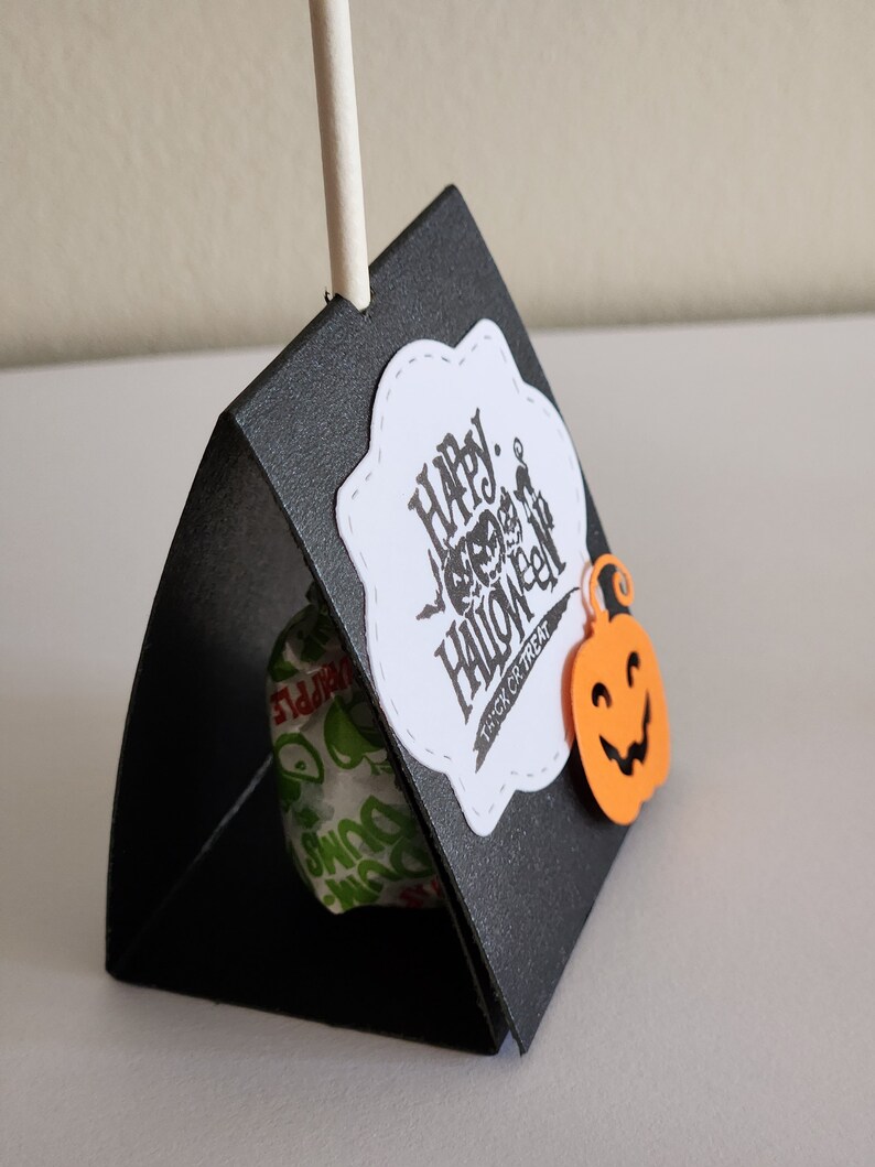 Handmade Halloween Lollipop Holders, Halloween Sucker Bags, Halloween