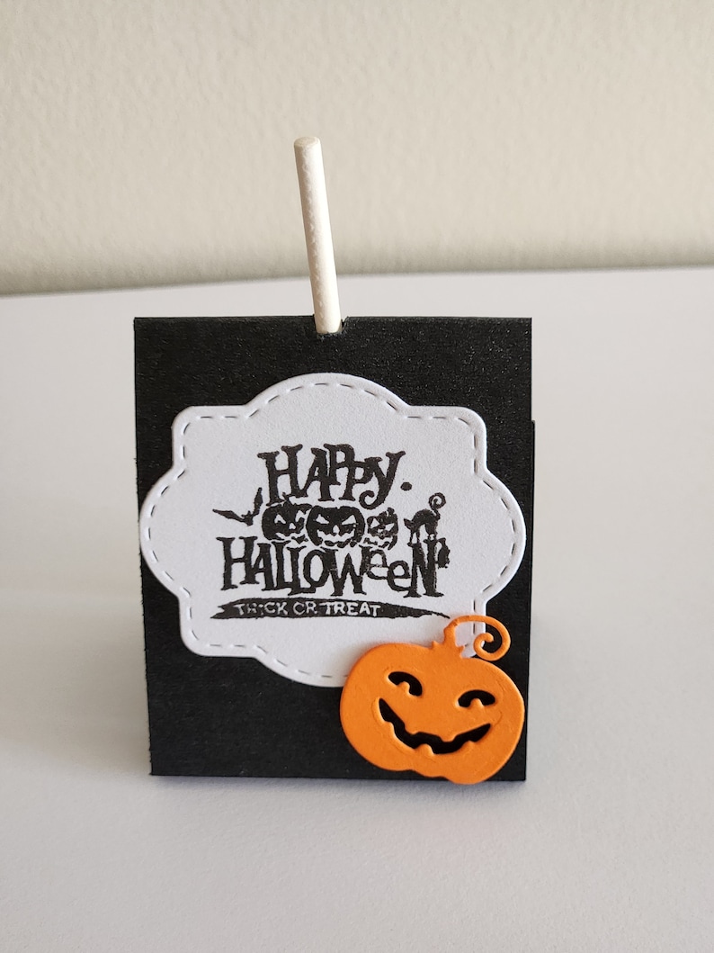 Handmade Halloween Lollipop Holders, Halloween Sucker Bags, Halloween