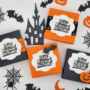 Halloween Party Favors, Halloween Candy Boxes, Halloween Treat Boxes, Halloween Treat Holders, Handmade Candy Boxes, Halloween Goodie Bags