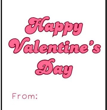 Printable Valentine Tag Printable Retro Valentine's Day Lollipop Holder ...