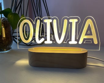 Name Night Light | 2 bases to choose from