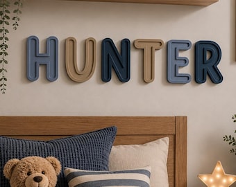 Personalised 3D Printed Name Letters – Custom Kids Bedroom Wall Name Sign
