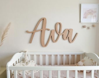Letrero con nombre personalizado / Letrero con nombre para habitación infantil / Letrero acrílico con nombre personalizado / Decoración de pared para habitación infantil / Letrero con nombre para bebé
