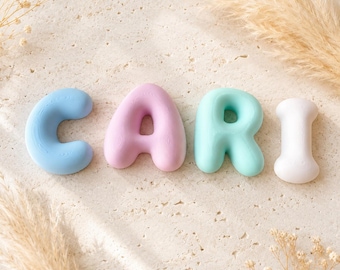 Personalised 3D Printed Bubble Letter Name | Custom Kids Room Decor | Nursery Name Sign