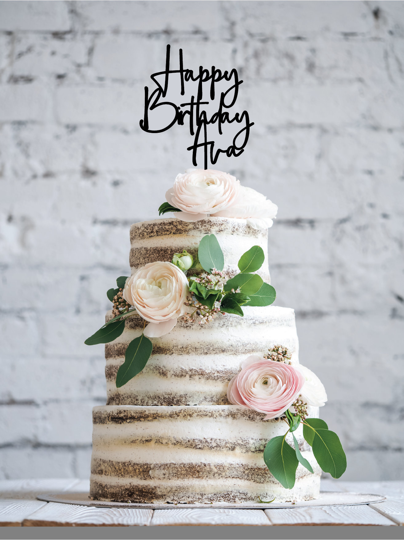 Happy Birthday With Name Birthday Cake Topper Acrylic Etsy Happy Birthday With Name Birthday Cake Topper Acrylic Etsy