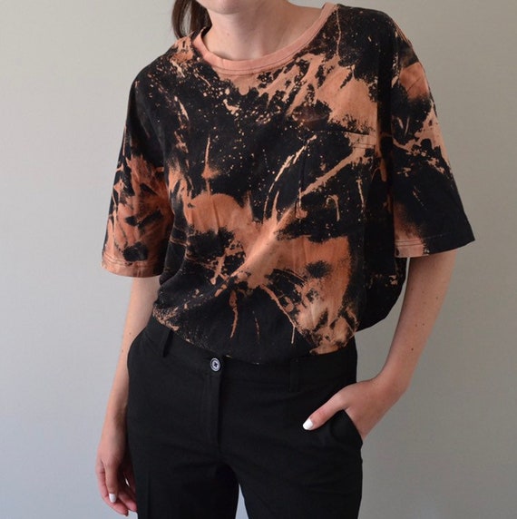 Bleached Tie Dye Oversized Tee