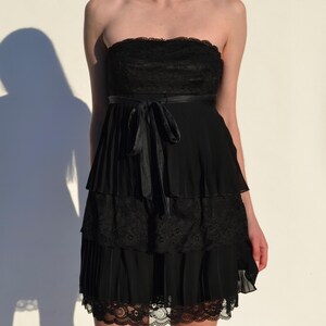 Guess Pleated and Lace Strapless Dress - Etsy Guess Pleated and Lace Strapless Dress - Etsy