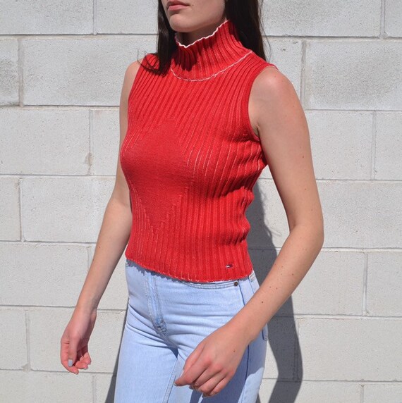 90’s Tommy Hilfiger Sleeveless Turtleneck