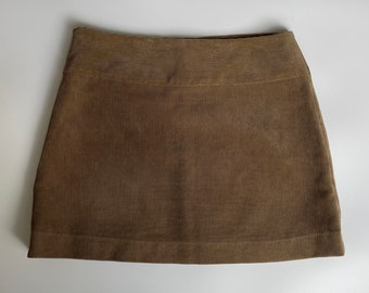 Vintage Y2K Corduroy Mini Skirt