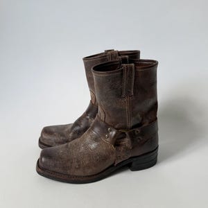 Frye Brown Distressed Leather Boots