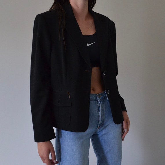 Classic Black Oversized Blazer