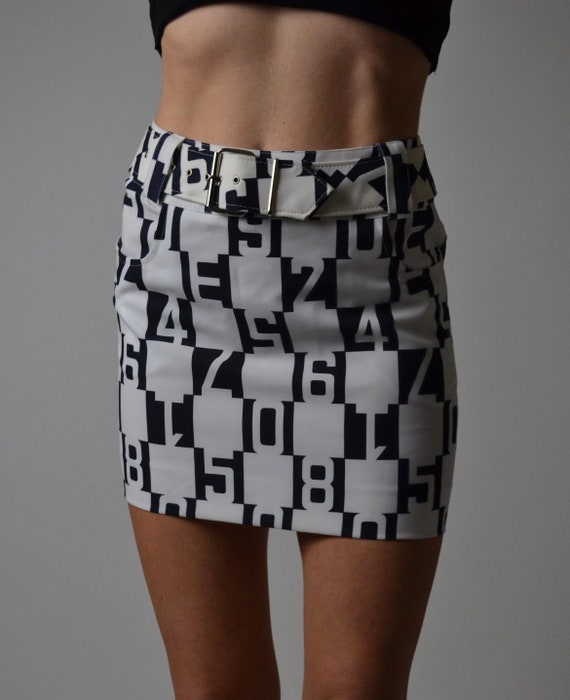 Nellie Skirt Black White Checked
