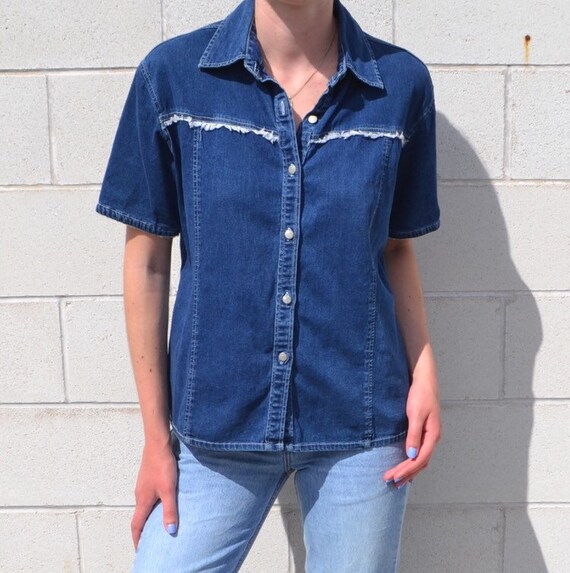 Tommy Hilfiger Short Sleeve Denim Button Down