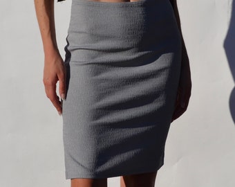 Vintage Grey Knee Length Skirt
