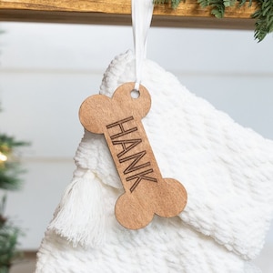 Médaillons pour bas pour animaux de compagnie | ornement gravé pour animal de compagnie | ornement personnalisé du souvenir de chien | Décoration de Noël pour animaux de compagnie | Ornement souvenir personnalisé pour animal de compagnie