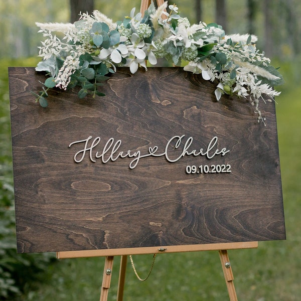 Wooden Guest Book Wedding Alternative, Custom Square Guest Book, Last Name Sign, 3D Wood Guest Book, Laser Guestbook Square - Melody