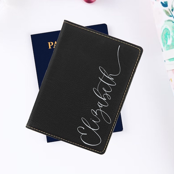 Passport Cover, Personalized Name Passport Holder, Passport Wallet, Custom Travel Gift, Travel Wallet, Leather Passport, Engraved Passports