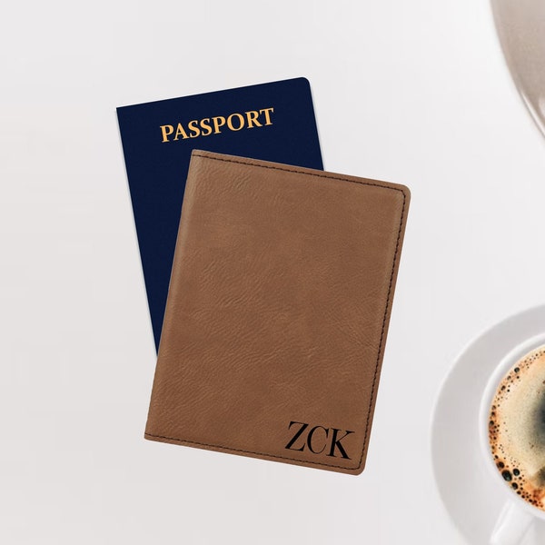 Leather Passport, Monogram Passport Cover, Personalized Passport Holder, Passport Wallet, Travel Gift, Travel Wallet, Engraved Passport
