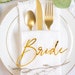 Bride &amp; Groom Place Cards, Bride Groom Table Setting, Sweetheart Table ...