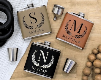 Gift For Dad Custom Flask, Fathers Day Gift, Christmas Gift, Gift For Him, Personalized Flask, Groomsmen Gift, Boyfriend Gift Bachelor Party