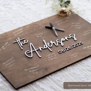 Rustic Wedding Guestbook Sign, Wedding Guest Book Alternative, Personalized Wedding Guestbook, Custom Ceremony Signs, Wedding Signing Boards