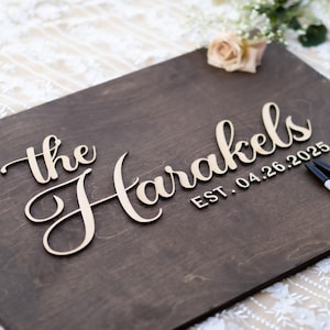 Rustic Wedding Guestbook Sign, Wedding Guest Book Alternative, Personalized Wedding Guestbook, Custom Ceremony Signs, Wedding Signing Boards