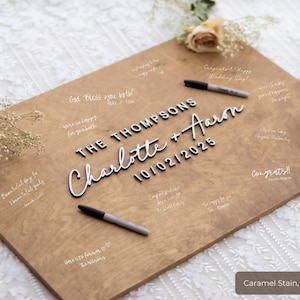 Wooden Wedding Guest Book, Personalized Guest Book Alternative, Unique Guest Book Sign, Custom Alternative Guest Book, Wedding Ceremony Sign