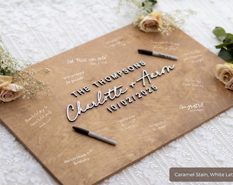 Wooden Wedding Guest Book, Personalized Guest Book Alternative, Unique Guest Book Sign, Custom Alternative Guest Book, Wedding Ceremony Sign