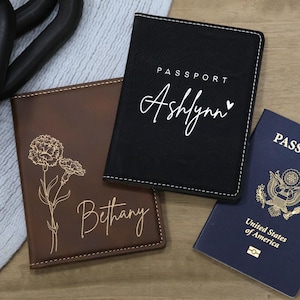 Cartera para pasaporte, regalo para viajeros, funda para pasaporte de hombre, funda para pasaporte personalizada, funda para tarjeta de embarque, billetera de viaje, pasaporte grabado