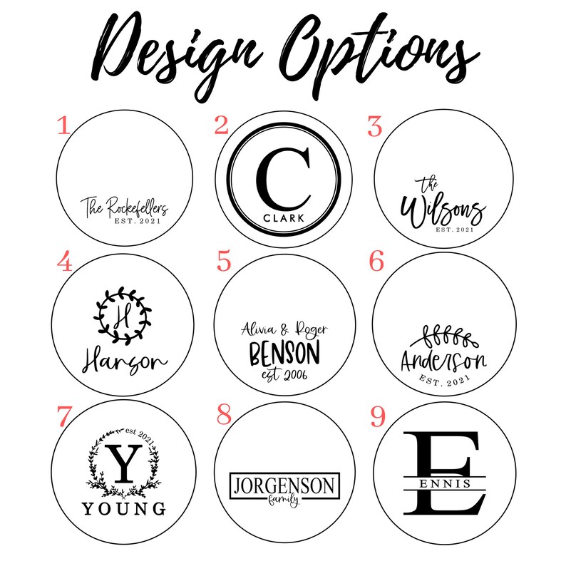 Custom Name Slate Coasters Personalized Coasters Anniversary Etsy