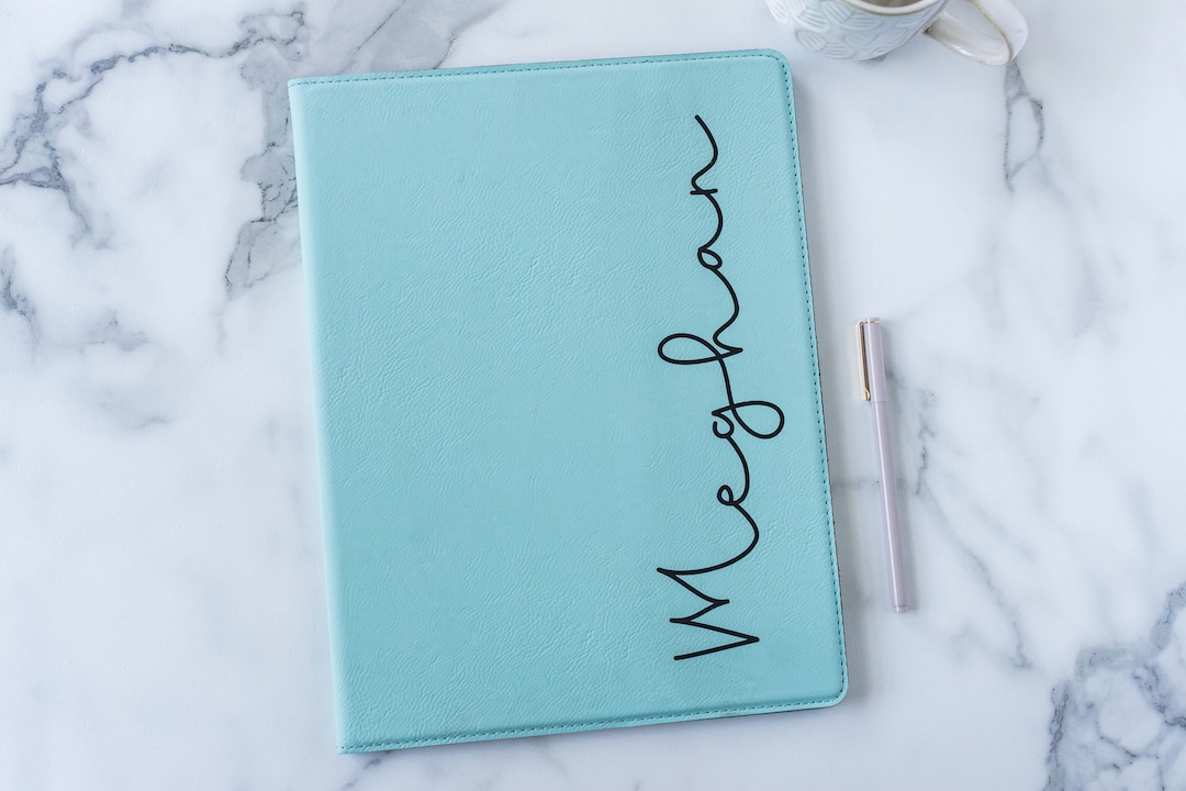 Personalized Padfolio for Women, Custom Journal, New Employee Gift