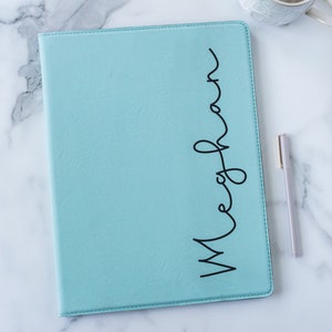Personalized Padfolio For Women, Custom Journal, New Employee Gift, Portfolio and Notepad, Business Portfolio, Engraved Simple Notepad