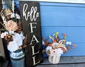 3D Fall Porch Decor, Thanksgiving Sign, Fall Porch Sign, Porch Decor, Front Porch Sign, Rustic Autumn Fall Decor, Hello Fall Porch Sign